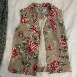 Cute flower gardening vest